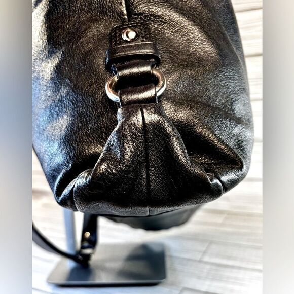 032-Coach:F15513 Ashley Black Pebbled Leather Satchel Carryall & Wallet Set - Picture 6 of 15